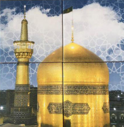 تصاویر حرم های متبرکه روی کاشی 