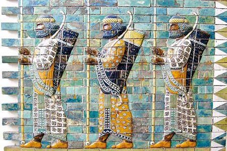 کاشی کاری در زمان هخامنشیان 